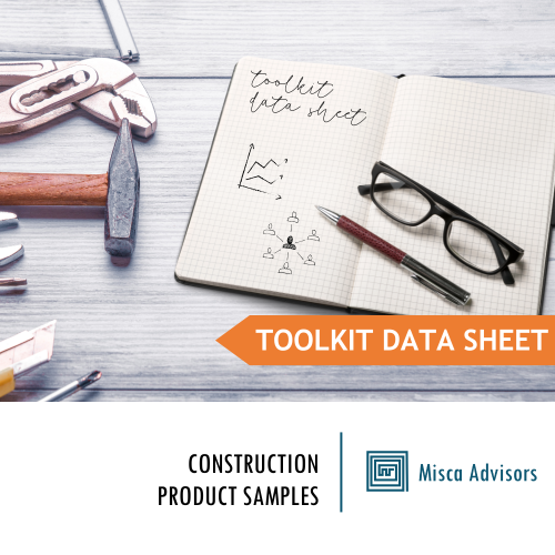 ToolKit Datasheet – Construction Product Samples