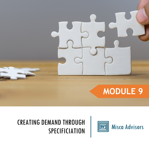 Creating Demand through Specification - Module 9